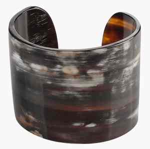 Brazaletes de cuerno de búfalo hechos a mano de primera calidad 100% Técnica pulida ecológica - Product Image 1