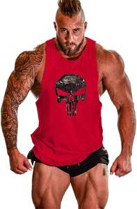 Camiseta Deportiva de Tirantes para Hombre, Ajustada, de Secado Rápido, Cuello en V, 100% Poliéster, Color y Logotipo Personalizables 2026 - Product Image 3