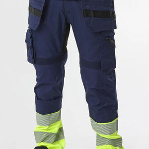 Customizable Hi <b>Vis</b> <b>Work</b> Pants for Men Waterproof Safety Construction <b>Trousers</b> on Sale with Customizable Logo - Product Image 4