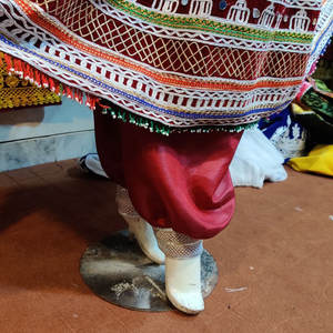 Vestido bordado tradicional de terciopelo para mujer, vestido de fiesta Tribal y boda de talla personalizada, hecho a mano - Product Image 6