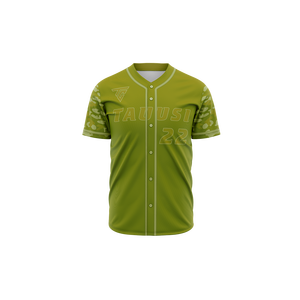 Jersey de béisbol y Softbol Juvenil de punto doble bordado personalizado camiseta de botón de malla de sublimación camiseta de béisbol y softbol para hombres - Product Image 1