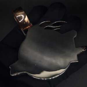 Pendentif rond personnalisé en argent massif 925 avec diamant moissanite et certificat GIA, style hip-hop glacé pour hommes et femmes - Product Image 2