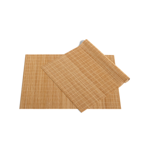 High Quality Modern Eco-Friendly Bamboo Rectangular Woven <b>Placemat</b> Handmade Non-Slip Anti-Hot - Product Image 2