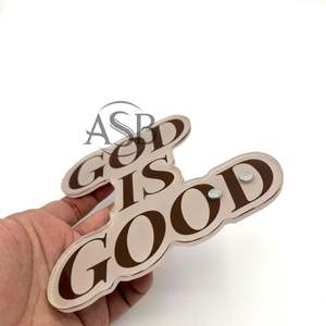 DIEU IS GOOD Design Tuile acrylique pour cils Vente en gros durable Outil de beauté personnalisé Service OEM disponible - Product Image 4