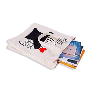 Wholesale Eco-Friendly Recycled Cotton Canvas Shopping Tote <b>Bag</b> Custom Printed Logo Durable Striped Design Recyclable Shopper - Product Image 2