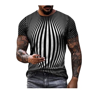 T-shirt de sport classique à col ras du cou en coton uni, respirant et à séchage rapide pour homme, personnalisable - Product Image 1