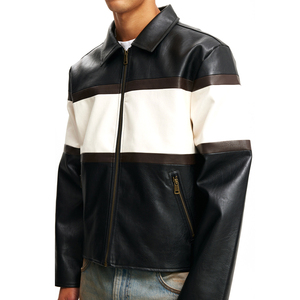 Wholesale Price New Models Men's Genuine Leather Bomber Jackets Stand Custom Made Top Selling Winter Jacket Windproof Breathable - Product Image 6