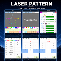 Lampu Proyektor Laser RGB 2W Animasi Program APP Remote Stok AS untuk Pencahayaan Panggung DJ