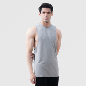 High Quality Mens Gym Vest Top Men Gym tank Top Custom logo Muscle Fit Ribbed Vests Ribbed Vest Men Custom Made Logo - Product Image 3