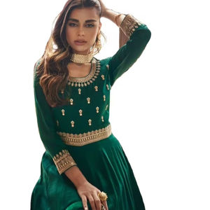 Nouvel arrivage de costume de mariage indien pakistanais Salwar Kameez asymétrique de mariée mode asiatique - Product Image 1