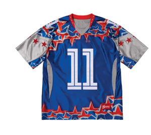 Transpirable Y2K Low MOQ Impresión de sublimación para hombres Camiseta Práctica Oversize Boxy Fit Tees Retro American Football Jersey - Product Image 1