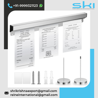 Großhandel Wandmontierter Aluminium-Bestellhalter für Zuhause, Hotel und Restaurant, Display-Ständer für Essensrechnungen und Tickets