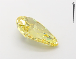 Aniva Jewels IGI GIA รับรองลูกแพร์2.17ct เพชรสีเหลืองสดใสแฟนซีสำหรับทำเครื่องประดับเพชรหลวม - Product Image 4
