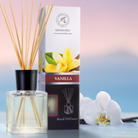 Difusor de Aromas Aromatika Vainilla 200ml, Libre de Ftalatos, con Varillas de Vidrio, Aroma Dulce y Cálido, Fragancia Duradera para un Ambiente Acogedor