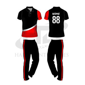 Ropa de entrenamiento Uniforme de cricket MOQ bajo Uniforme de cricket hecho de poliéster Uniforme de cricket de tamaño personalizado - Product Image 2