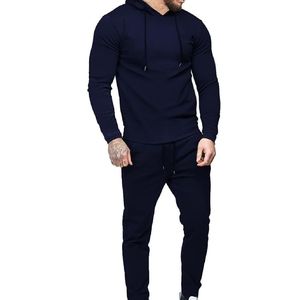 Wholesale Wool Hoodie Set Winter Fleece Tracksuit Jogging Sweatsuits Men <b>Flare</b> Sweatsuits tracksuit for man, 100% cotton - Product Image 1