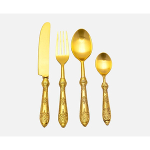 Directo de fábrica de acero inoxidable, cuchara Simple, cuchillo y tenedor, cubiertos, cubiertos, banquete, Hotel, hogar, restaurante, juego de cubiertos dorados - Product Image 6