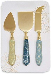 Juego de cuchillos para queso de acero inoxidable hechos a mano de gran oferta para servir queso al mejor precio de la India - Product Image 2