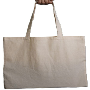 Sac fourre-tout en coton imprimé sur mesure avec impression sérigraphique, poignée longue, recyclable, écologique, blanc, réutilisable pour les courses - Product Image 3