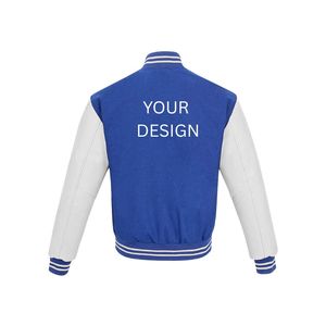 Blouson bombardier à col montant personnalisé pour hommes, variété cool, streetwear pour le logo de la façade du collège, de l'université et du lycée - Product Image 2