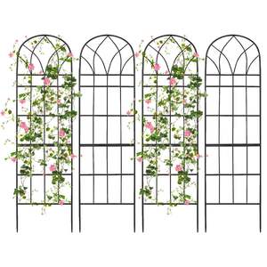 Treillis de jardin en métal, écologique, design compact, pour patios, balcons, terrasses, gain de place, support extérieur, option de personnalisation - Product Image 1