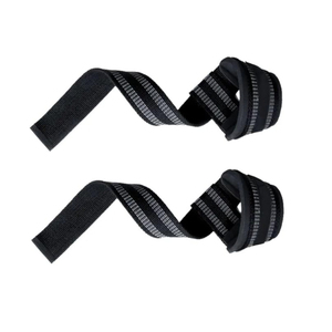 Muñequeras de levantamiento de pesas Muñequera antideslizante de gel de sílice para culturismo Entrenamiento de fuerza Levantamiento de pesas Correas de elevación Tamaño OEM - Product Image 3