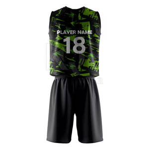 Uniforme d'équipe de volley-ball de haute qualité, respirant, tissu léger, jersey et shorts à séchage rapide, design personnalisé pour l'entraînement - Product Image 2