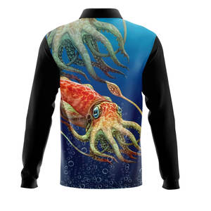 Venta al por mayor personalizado azul manos internacional de los hombres de alta calidad de poliéster camisa de pesca transpirable prendas de vestir protección UV - Product Image 2