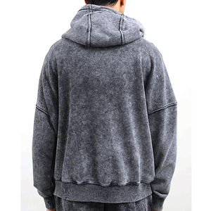 Venta al por mayor hombres ácido lavado chándal precio nuevo elegante manga larga/hecho de fábrica cómodo ajuste hombres ácido lavado chándal con OEM - Product Image 5