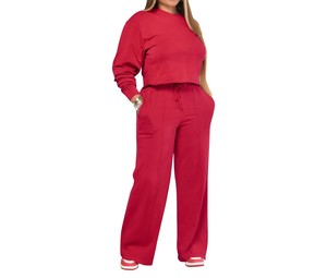 <b>Women's</b> Casual Winter Clothing Sets Breathable Pullover <b>Top</b> & Pants Solid Color <b>Warm</b> 2Pcs Suits Tracksuit Outfit - Product Image 3