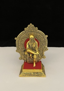 Figura decorativa hecha a mano de Sai Baba, estatua decorativa de entrada para el hogar - Product Image 4