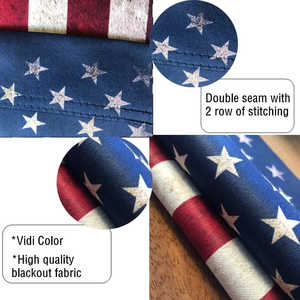 Paquete de 2 Banderas Patrióticas Americanas con Diseño de Té Derramado para Jardín - Día de la Independencia de EE. UU. 4 de Julio, Doble Cara, para Celebrar al Aire Libre en el Patio - Product Image 3