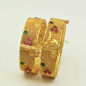 Venta al por mayor brazalete de Latón chapado en oro con tinte Kada, brazaletes de moda, tradicional Kada brazalete de oro, joyería llena de oro con tinte Oro Joyeria. - Product Image 2