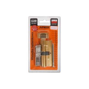 Cylindre de porte LOB ARES WG54 35K/35 avec bouton, laiton (BLISTER PACKAGE) - Product Image 1