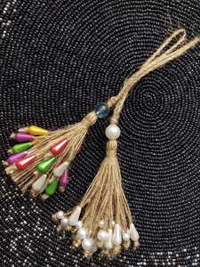 <b>Pom</b> <b>Pom</b> Beaded Jute Key Tassel New Look - Product Image 6