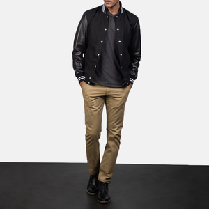 แจ็คเก็ตหนัง PU แฟชั่นใหม่สำหรับผู้หญิงและผู้ชาย ฤดูใบไม้ผลิและฤดูใบไม้ร่วง ปี 2025  แบบมีปก ซิป  สีพื้น ทรงสั้นเข้ารูป - Product Image 6