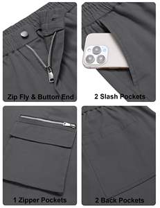 Pantalones Cargo Casuales Rectos para Hombre al por Mayor, Color Sólido, Alta Calidad, Ecológicos, Ligeros, 100% Algodón, Hechos en Pakistán - Product Image 5