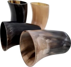 Norse Tradesman Polished Real Horn Cup Ox-Horn Shot Glass Mini-Drinking Horn Viking Mug Classic Party Use for Coffee - Product Image 6