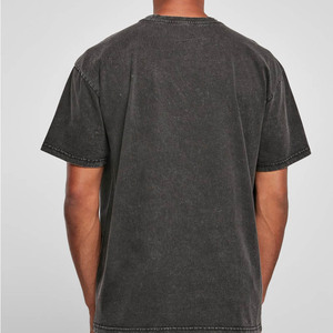 Acidwash เสื้อยืดแขนสั้นสำหรับผู้ชายและ260GSM เสื้อล้างออกได้ไซส์ใหญ่พิเศษใส่ได้ทั้งชายและหญิงเสื้อยืดแขนสั้นสำหรับ2023ฤดูร้อน - Product Image 1