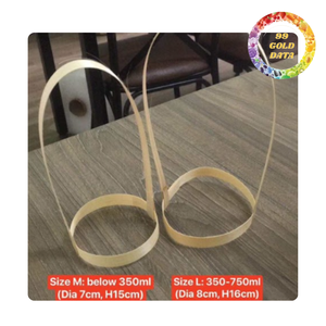 ปลอกไม้ไผ่วางถ้วยแบบเป็นมิตรกับสิ่งแวดล้อม | ที่ใส่เครื่องดื่มแบบนำกลับมาใช้ใหม่ได้ด้วยมือสำหรับร้านกาแฟชาและน้ำผลไม้ - Product Image 4