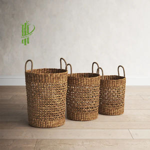 VGREENART VIETNAM MARQUE Matériaux faits à la main en jacinthe d'eau Décor VGA WB24 Modèle Panier pour la maison Restaurant Hôtel Fermeture à glissière - Product Image 6