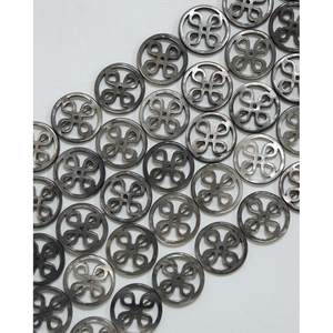 ลูกปัดเปลือกหอยลายฉลุทรงกลมแบบร้อยเชือก-SG0046 - Product Image 1