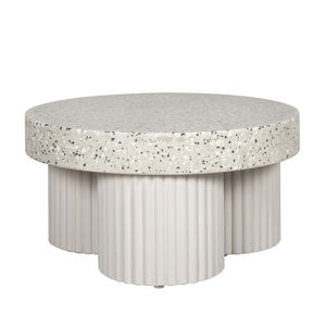 Offres Spéciales Table basse ronde en béton écologique Table légère Meubles en béton léger avec étiquette personnalisée - Product Image 5