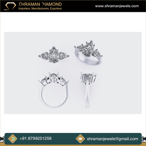 ลดกระหน่ำบนแหวนเพชรโมอิสสามเม็ดทำจากหินโมอิสสำหรับหมั้นแหวนแต่งงานขนาด10K ทรงลูกแพร์สีทองเข้มเครื่องประดับสุดพิเศษ - Product Image 6