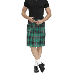 KATBROS INDUSTRY Nouvelle Conception Taille Plus Kilt Homme Respirant Couleur Unie Motif Tartan Modèle KI-TK-9015 - Product Image 6