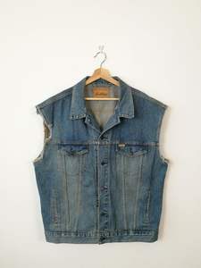 Gilet en jean pour hommes et femmes modernes décontracté Vintage élégant Denim gilet garde-robe essentiel en détresse sans effort Cool Style - Product Image 4