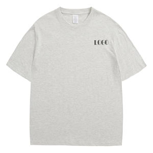 2024 camiseta de lujo Boxy Fit para hombre, logotipo de marca personalizado impreso, Color sólido, transpirable, OEM personalizado, de talla grande, camiseta de gran tamaño en blanco - Product Image 6