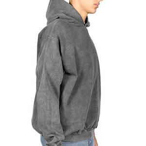 Vente chaude sweats à capuche vierges nouveaux sweats à capuche unisexes lavés à l'acide 100% coton - Product Image 2