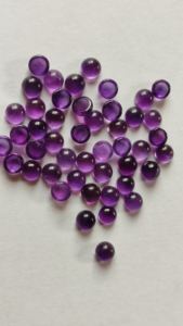 Pierre de cristal de Quartz violet naturel de haute qualité coupe personnalisée Cabochon plat lisse améthyste pierre précieuse en vrac en gros - Product Image 3