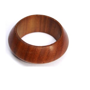 แหวนรองผ้าเช็ดปากไม้ทรงใหม่ แหวนรองผ้าเช็ดปากทันสมัย อุปกรณ์ตกแต่งโต๊ะอาหารโรงแรมหรู ที่ใส่ผ้าเช็ดปากทนทาน - Product Image 3